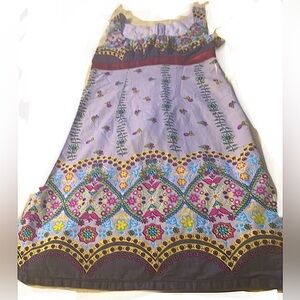 Rare vintage empire waist floral print dress